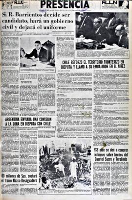 Presencia, edición del 9 de noviembre de 1965