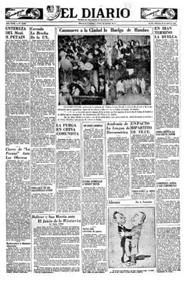 El Diario, edición del 25 de abril de 1951