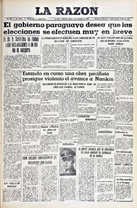 La Razón, edición del 9 de diciembre de 1937
