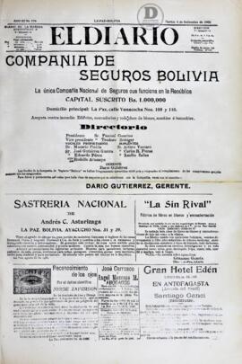 El Diario, edición del 4 de septiembre de 1906