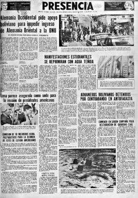 Presencia, edición del 26 de agosto de 1966
