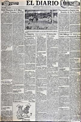 El Diario, edición del 9 de junio de 1952