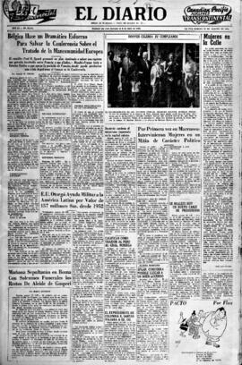 El Diario, edición del 21 de agosto de 1954