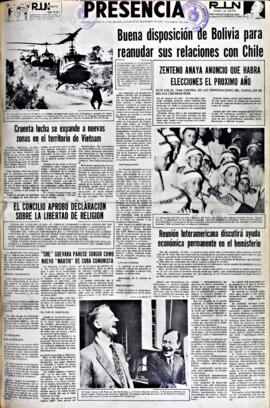 Presencia, edición del 20 de noviembre de 1965