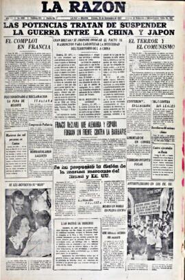 La Razón, edición del 24 de septiembre de 1937