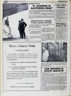 SUSPENDEN ACTIVIDAD ESCOLAR. (1970, 05 de octubre). Hoy [La Paz, Bolivia], p. 1.