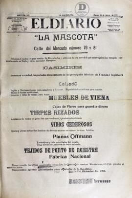 El Diario, edición del 13 de Marzo de 1906