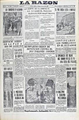 La Razón, edición del 12 de enero de 1936