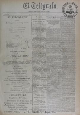 El Telegrafo, edición del 28 de marzo de 1896