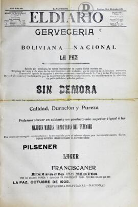 El Diario, edición del 10 de diciembre de 1905
