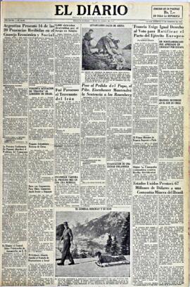 El Diario, edición del 15 de febrero de 1953