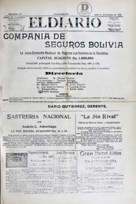 El Diario, edición del 6 de septiembre de 1906