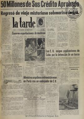 La Tarde, edición del 4 de abril de 1961