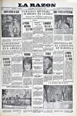 La Razón, edición del 13 de febrero de 1936