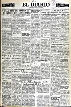 El Diario, edición del 27 de agosto de 1953