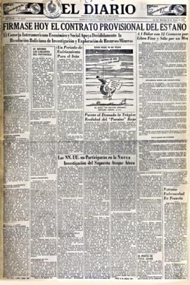 El Diario, edición del 29 de agosto de 1951