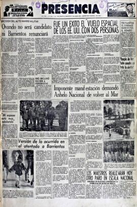 Presencia, edición del 24 de marzo de 1965