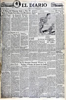 El Diario, edición del 19 de junio de 1951