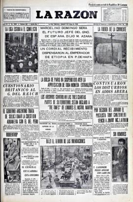 La Razón, edición del 9 de mayo de 1936
