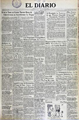 El Diario, edición del 23 de julio de 1953