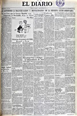 El Diario, edición del 20 de septiembre de 1952
