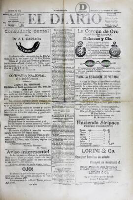 El Diario, edición del 17 de Octubre de 1906