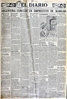 El Diario, edición del 7 de diciembre de 1951