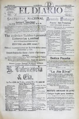 El Diario, edición del 13 de diciembre de 1906