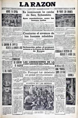 La Razón, edición del 9 de septiembre de 1936