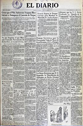 El Diario, edición del 22 de julio de 1953