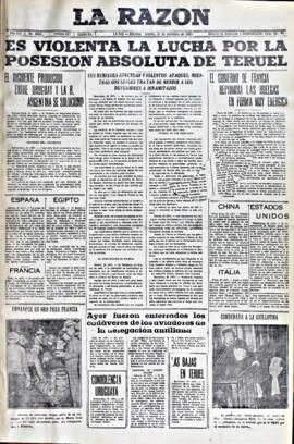La Razón, edición del 31 de diciembre de 1937