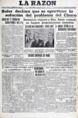 La Razón, edición del 22 de diciembre de 1936