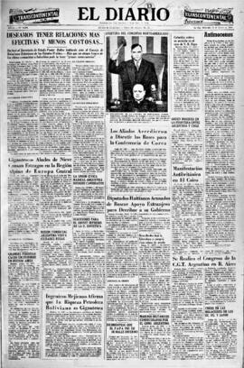 El Diario, edición del 13 de enero de 1954
