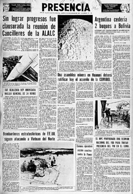 Presencia, edición del 13 de diciembre de 1966