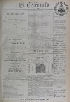 El Telegrafo, edición del 26 de abril de 1894