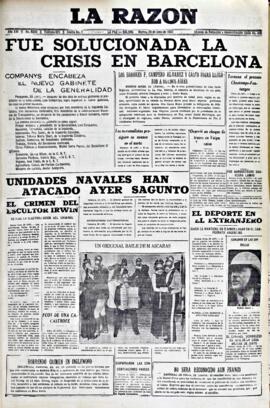 La Razón, edición del 29 de junio de 1937