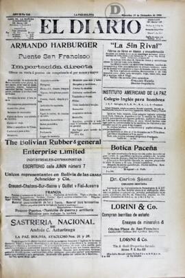 El Diario, edición del 19 de diciembre de 1906