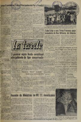 La Tarde, edición del 19 de julio de 1960