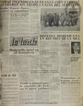 La Tarde, edición del 17 de agosto de 1960