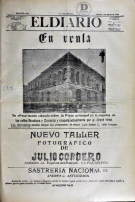 El Diario, edición del 2 de marzo de  1906