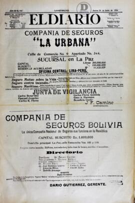 El Diario, edición del 28 de junio de 1906