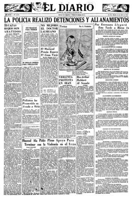 El Diario, edición del 14 de abril de 1951