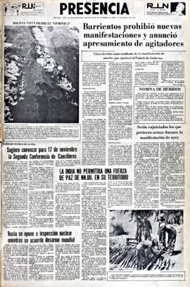 Presencia, edición del 28 de septiembre de 1965