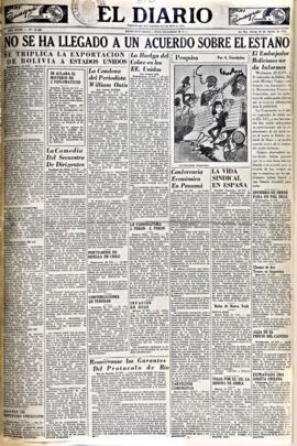 El Diario, edición del 30 de agosto de 1951