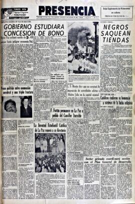 Presencia, edición del 30 de agosto de 1964