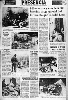 Presencia, edición del 19 de octubre de 1966