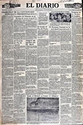 El Diario, edición del 20 de julio de 1952
