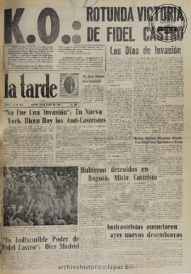 La Tarde, edición del 20 de abril de 1961