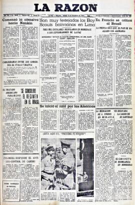La Razón, edición del 13 de noviembre de 1937