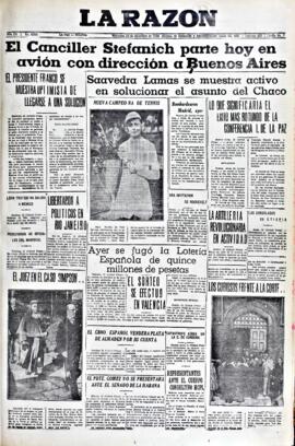 La Razón, edición del 23 de diciembre de 1936